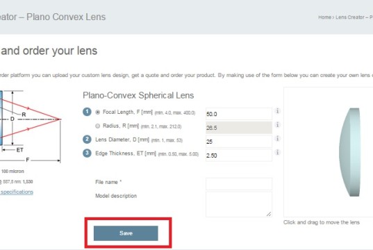 Luxexcel launches Unique Lens Design Creator