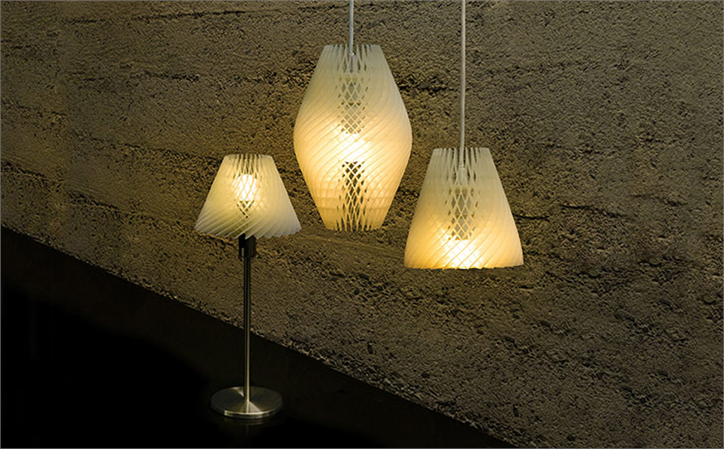 Light up your life with these 3D printed lamps by Freshfiber