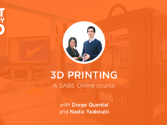 GetReady4 3D – Become a 3D Printing Professional in Just a Few Steps! Image of Diogo Quental and Nadia Yaakoubi promoting their Get Ready 4 3D printing course