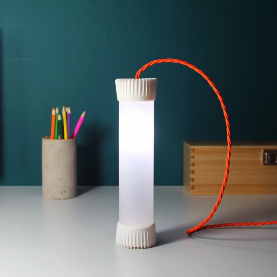 3D printed light tube by U Rok Design Studio