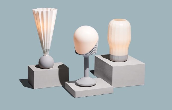Picture of various Gantri table lights by designers from around the globe