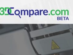 3DCompare: Transparant 3D Printing Prices by Trusted Providers Image for 3DPrinting.lighting including the 3DPCompare logo