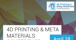 4D Printing Meta Materials Conference 2018 Logo banner of 4D printing meta materials conference 2018