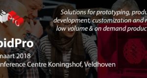 RapidPro 2018 Banner for 3DPrinting.lighting for RapidPro 2018 in Veldhoven Netherlands