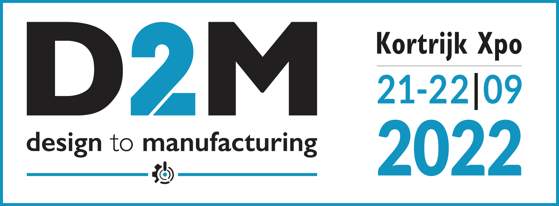 Logo of Design to Manufacturing (D2M) event 2022 in Kortrijk
